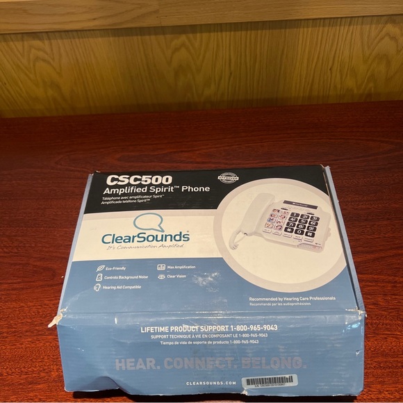 ClearSounds CSC500 Amplified Speaker Phone Big Button Table Wall Off-White EUC - Picture 4 of 4